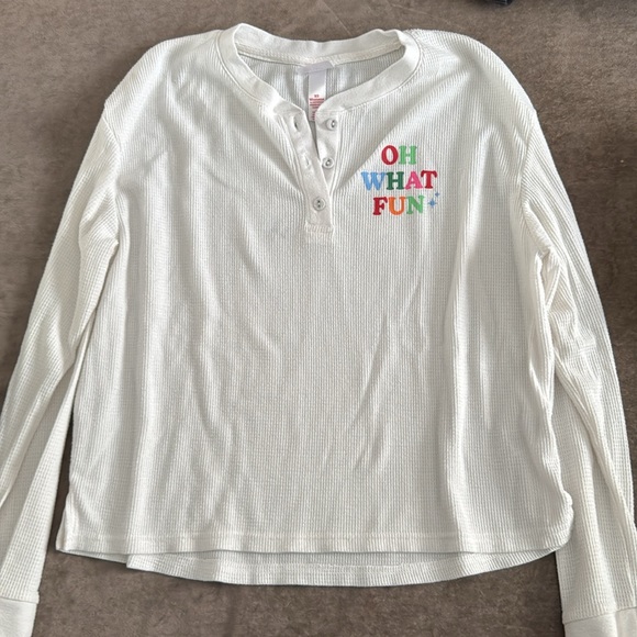 Wonderland by Target Waffle PJ set. Top & bottoms. Color- striped size- XS - Picture 6 of 10